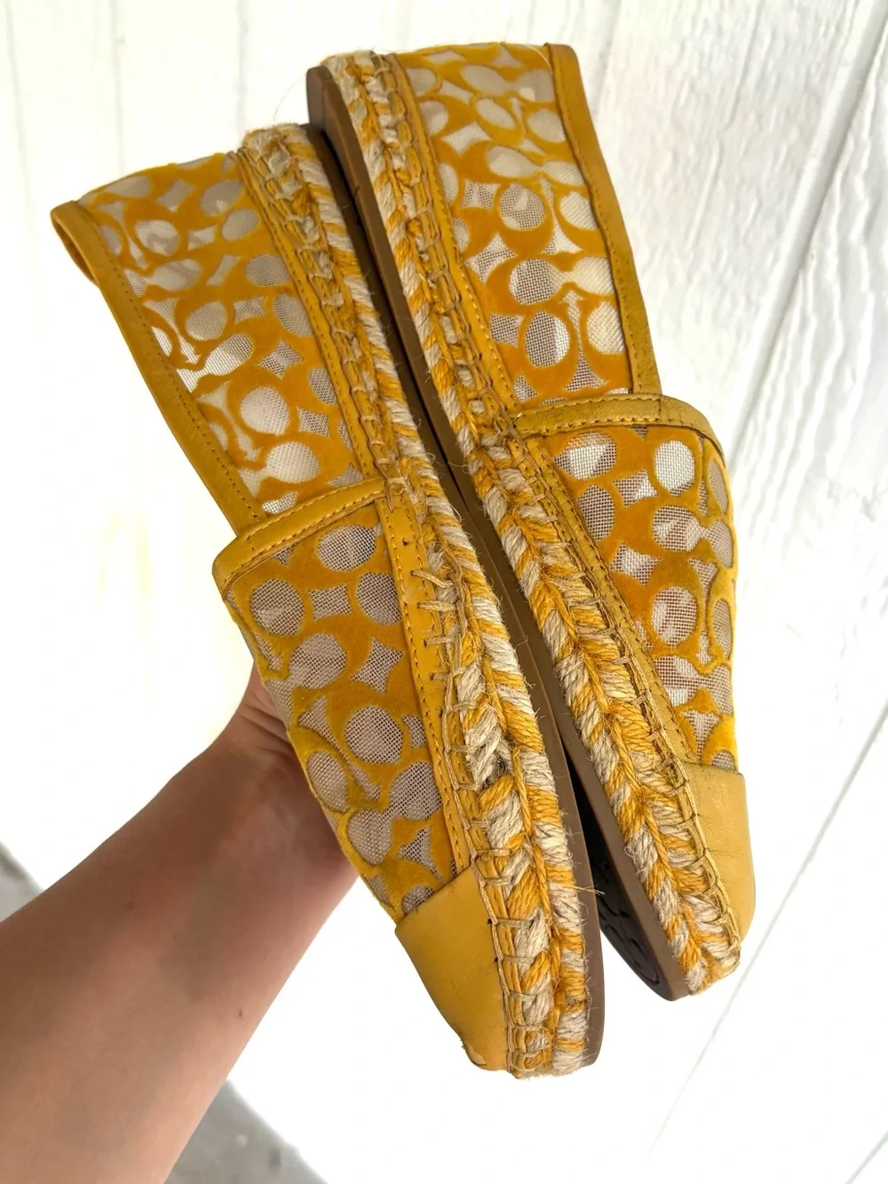 Coach Cleo Espadrilles Shoes Size 7.5